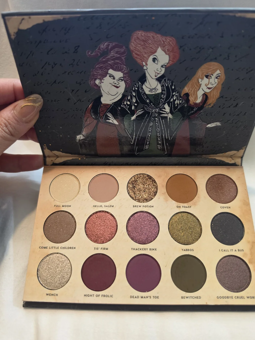 Colourpop Eyeshadow Palette - Black with Gold Accent